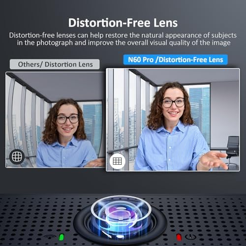 NexiGo N60 Pro (Gen 2) 1080P Webcam with Distortion-Free Lens, USB A to Type-C Data Cable, Noise Reduction Mic & Privacy Cover, for Zoom/Skype/Teams/Webex, Laptop MAC PC Desktop - Image 2