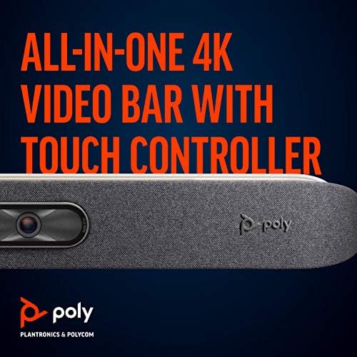 Poly - Studio X30 (Polycom) with TC8 Touch Controller - 4K Video & Audio Bar - Conferencing System for Small Meeting Rooms - Works with Teams, Zoom & More - Image 2