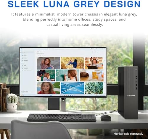 Lenovo IdeaCentre Business Tower Desktop, Intel Core Ultra 7 265, 64GB DDR5, 5TB Storage (4TB SSD+ 1TB Docking Station Set), Copilot AI, Wi-Fi 6E, RJ-45, Wired Keyboard & Mouse, Windows 11 Pro, Gray - Image 5