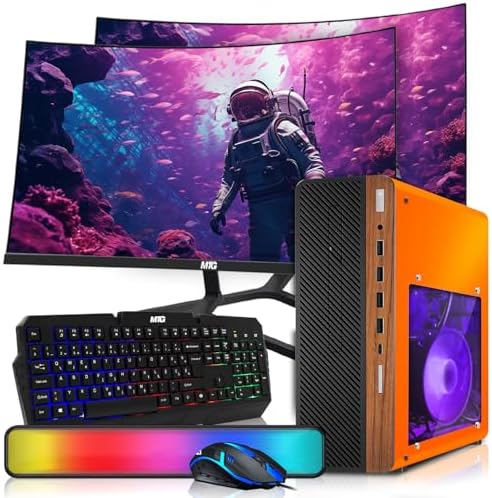 HP Half Dark Desktop PC Phoenix AMD Ryzen 3 Pro, 16GB RAM, 1TB SSD, Win 11 by Amazon+Renewed