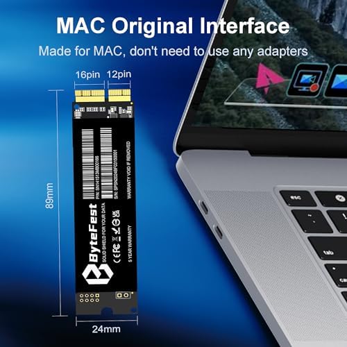MAC SSD 256GB Compatible with Apple MacBook Air A1465 A1466(Mid 2013-2017), MacBook Pro Retina A1398 A1502 (2013-2015), M.2 NVMe Solid State Drive - Image 5