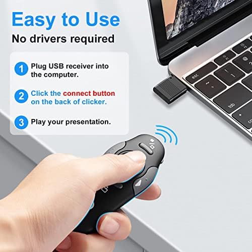4 Unit Presentation Clickers for PowerPoint, Wireless Presenter Remote - Image 4