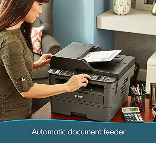 Brother L-2710DW Series Compact Monochrome All-in-One Laser Printer I Print Copy Scan Fax I Wireless I Mobile Printing I Auto 2-Sided Printing I ADF I 32 ppm I ADF + Printer Cable - Image 6