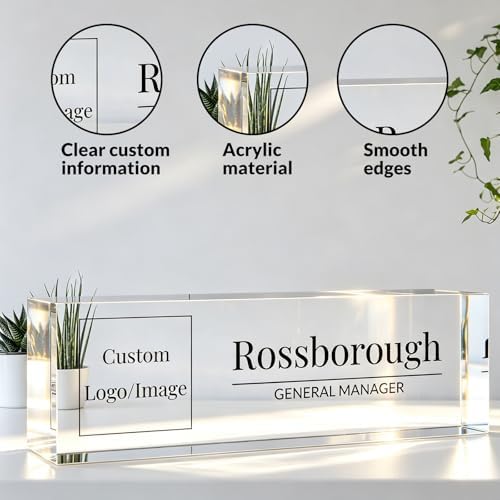 Custom Name Plate for Desk, Desk Name Plate Personalized, Acrylic Desktop Ornament, Stylish Office Decor, Appreciation Present for Boss, Social Worker, Teacher, Nurse, Employee - Image 5