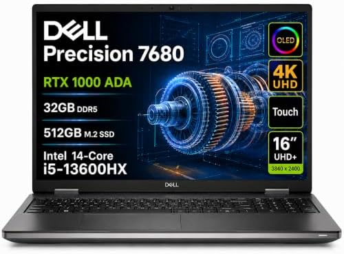Dell Precision 7680 Laptop, NVIDIA RTX 1000 Ada 6GB, i5-13600HX, 32GB DDR5 by ISTComputers