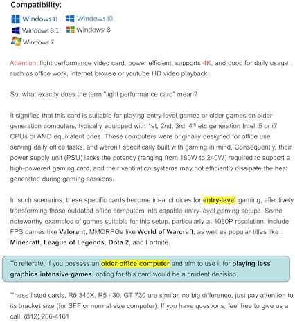 AMD Radeon R5 340X 2GB GDDR3 with DP/DVI (Half Size Bracket, for SFF Computer only), Supports 4K via DP to DP Direct Connection - Image 4