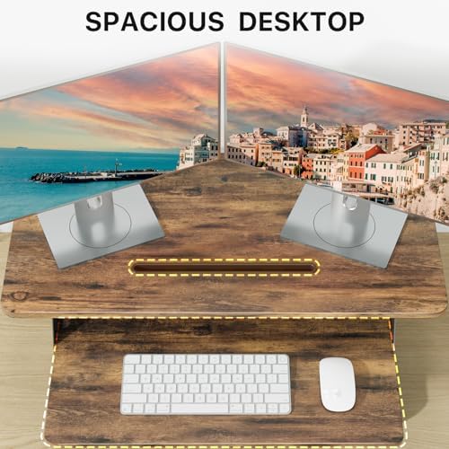 JOY worker Standing Desk Converter, 32" Height Adjustable Sit Stand Riser - Image 4