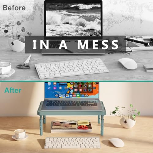 WALI Computer Monitor Stand for Desk, Adjustable Laptop Riser, up to 44 lbs - Image 7
