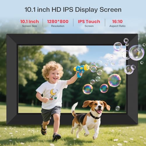 Frameo 10.1" WiFi Digital Picture Frame, Electronic Photo Frames - 32GB - Image 4