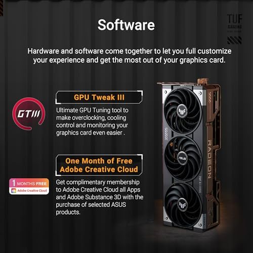 ASUS TUF Gaming Radeon RX 9070 XT 16GB GDDR6 OC Edition Graphics Card - Image 6
