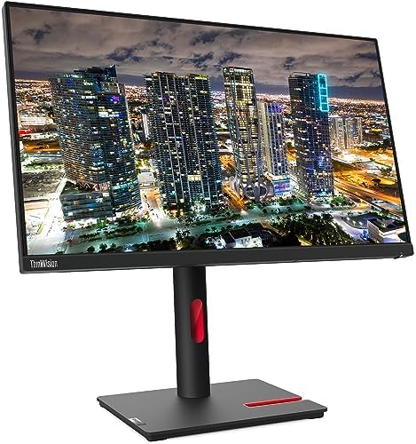 Lenovo ThinkVision T24i 24-inch 1920 x 1080 LED Backlit Full HD Widescreen LCD Monitor, 2-Pack Bundle with HDMI, VGA, DisplayPort, USB Hub - Image 2