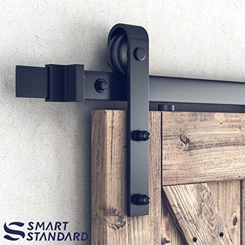 SMARTSTANDARD 6.6 FT Double Barn Door Hardware Kit, Fit 20" Wide Door Panel - Image 3