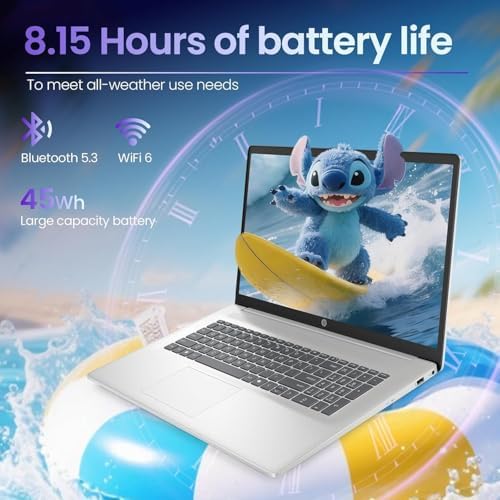 HP 17.3 Inch Business Laptop Computer, 2026 Edition, AMD Ryzen 5 7430U, 16GB RAM, 512GB SSD, Full HD(1920 x 1080) IPS Display, Wi-Fi 6, Windows 11 with Office 365 for The Web - Image 5
