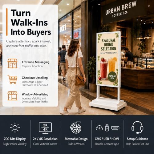 43" Floor Standing Digital Signage Kiosk - Image 2