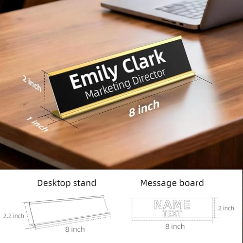 Personalized Wall Mount Name Plate, Custom Engraved Office Sign - Image 3