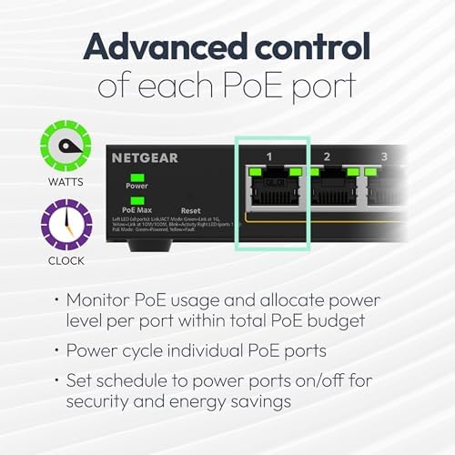 NETGEAR 10-Port Gigabit Ethernet PoE Smart Managed Switch (GS310TPv2) - Image 4
