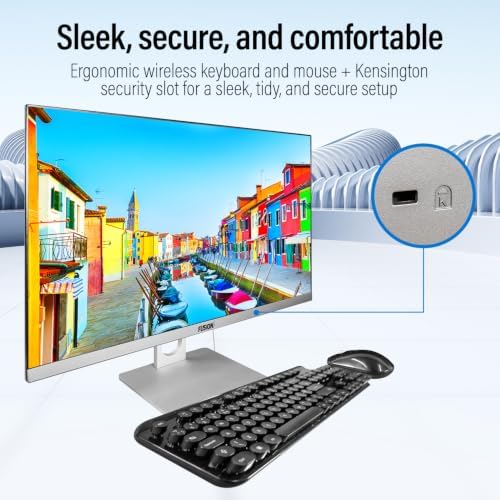 Fusion5 23.8" Full HD All in One PC Desktop Computer - 16GB RAM, 512GB SSD, i3-1215U 6-Core Processor up to 4.40 GHz, Windows 11, HDMI, USB 3.0 - AIO PC with Wireless Keyboard, Mouse, 3MP Web Camera - Image 4