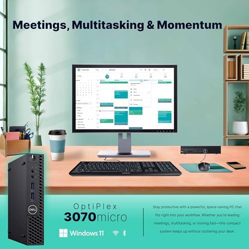 Dell Optiplex 3070 Micro PC | Windows 11 Pro | Intel i5-9500 | 32GB RAM + 1TB SSD | 5G WiFi + BT | Mini Desktop Computer (Renewed) - Image 6