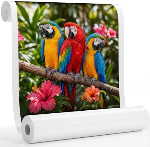 Glossy Polyester Canvas Roll for Wide Format Printers, 44" x100', 300 GSM by GUNSUPPLIESOUTLETLLC