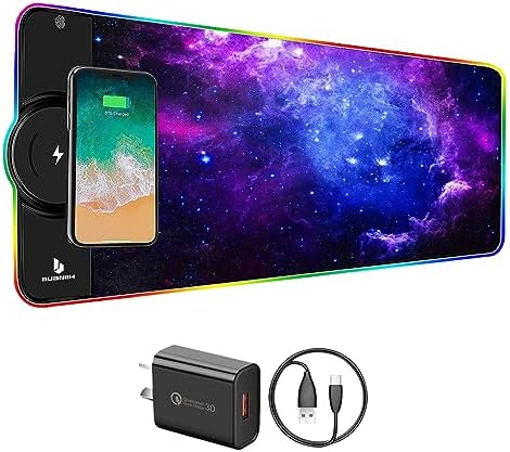 Gaming Mouse Pad,Wireless Mouse Pad Charging,15W Fast Charging - Image 2
