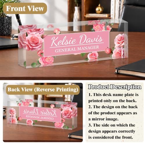 Ship Next Day Custom Name Plate for Desk, Desk Name Plate Personalized - Image 4