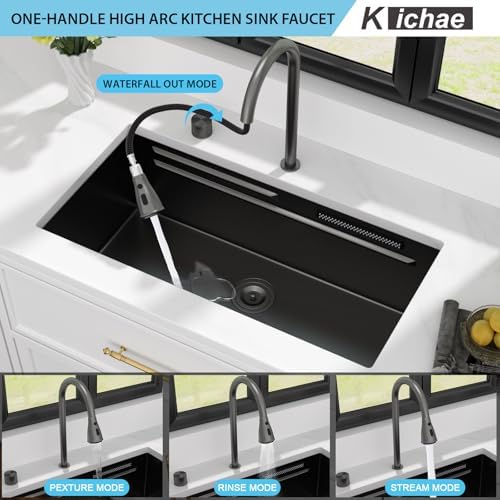 Kichae 32 x 17 Undermount Kitchen Sink Stainless Steel 16 Gauge Workstation - Image 5