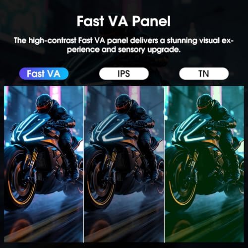 Amzfast 24 Inch Gaming Monitor 200Hz FHD 1080p Computer Monitor, 1ms Adaptive Sync, 3000:1, 129% sRGB, HDR Display, Eye Care, VESA 75x75, Metal Stand, HDMI 2.0 | DP 1.4, AMZG24X1 - Image 3