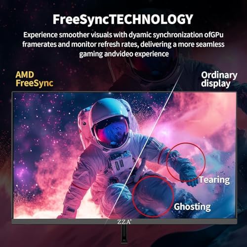 ZZA 24" Curved Gaming Monitor,FHD 1080p 200Hz,1ms MPRT, AMD FreeSync,VA 2800R,HDMI 2.0 & DisplayPort 1.4, VESA Mount, Frameless, Eye Care, for Home Office, Dorm &Gaming &Dual Screen Setup,PS5,Xbox - Image 5