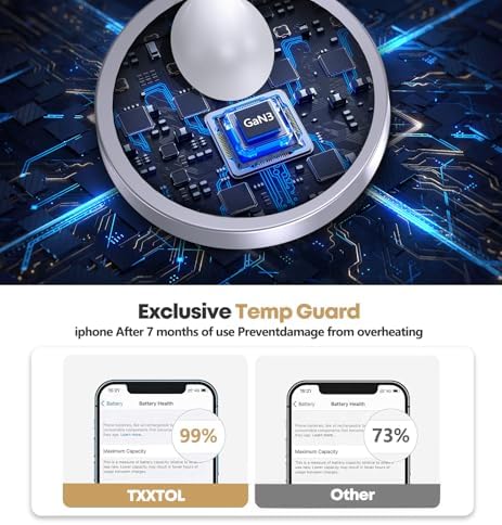 Magnetic Wireless Charger iPhone Stand, 15W Fast Mag-Safe Charger iPhone 18/18 Pro/18 Air/18 Pro Max 17/16/15/14/13/12 Series Magnet Wireless Charging Station/Pad/AirPods for Home, Office, Travel - Image 4