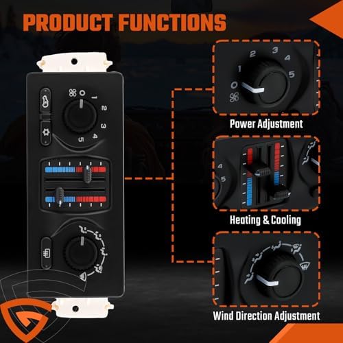 599-210XD Climate Control Module with AC Control Fit for Chevy Silverado Tahoe Suburban Avalanche Trailblazer, Fit for GMC Sierra Yukon Envoy, Fit for Cadillac Escalade-2003-2006 - Image 7