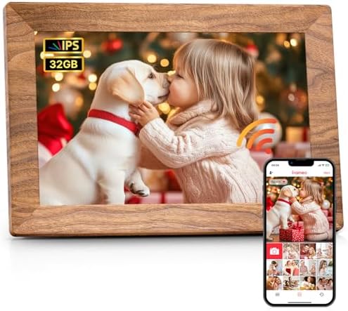 Frameo 10.1" WiFi Digital Picture Frame, Electronic Photo Frames - 32GB by BrightandPowerYourLife