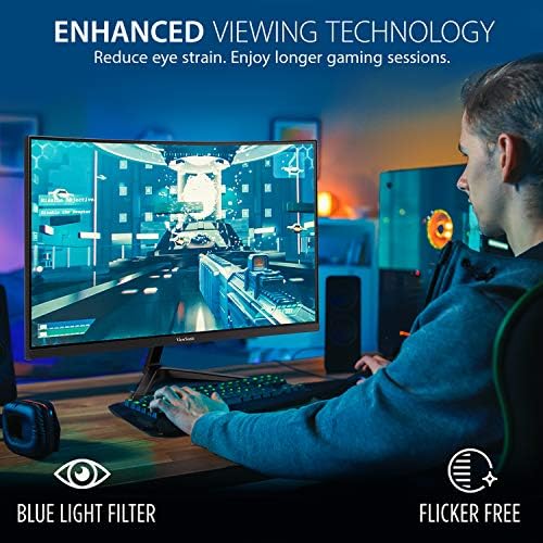 ViewSonic VX2718-2KPC-MHD 27 Inch 1440p Curved Gaming Monitor, 180Hz - Image 4