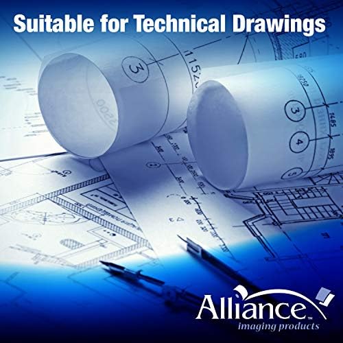 Alliance Wide Format Paper Rolls Bond Engineering (20lb | 4 Rolls, 12 In x 500 Ft | 3" Core) - Image 4