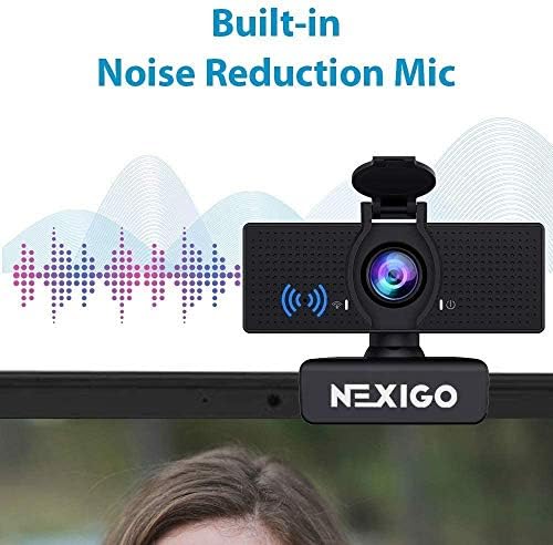 NexiGo N60 1080P Webcam with Microphone, Software Control & Privacy Cover, USB HD Computer Web Camera, Plug and Play, for Zoom/Skype/Teams, Conferencing and Video Calling - Image 4