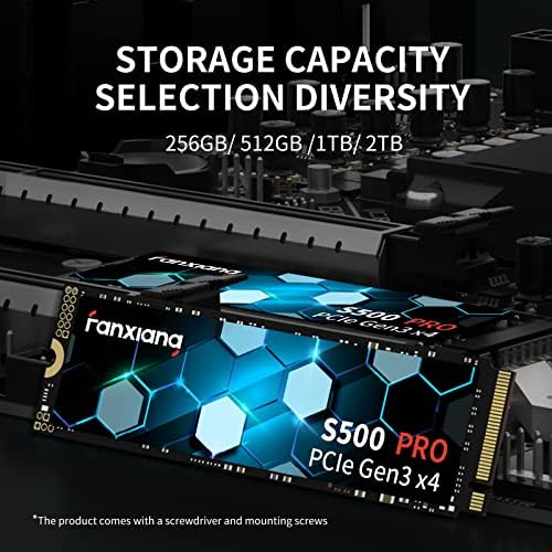 fanxiang S500 Pro 512GB NVMe SSD M.2 PCIe Gen3x4 2280 Internal Solid State Drive, SLC Cache 3D NAND TLC, Up to 3200MB/s, Compatible with Laptop and PC Desktops(Black) - Image 5