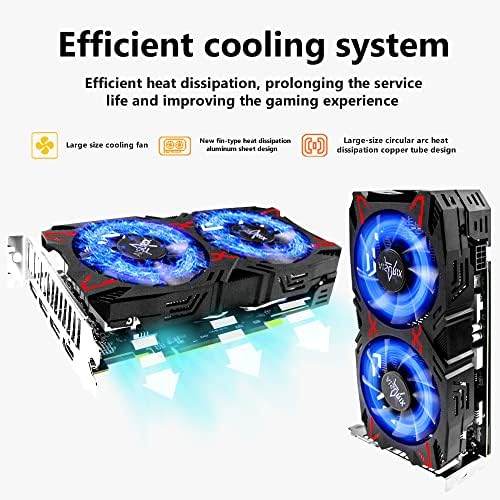 AISURIX RX 5500 XT 8gb GDDR6 Graphics Card,128 Bit, 3XDP, HDMI, PCI Express 4.0X8, 8pin with Fan Intelligent System,Gaming PC Computer Video Cards with 3X DisplayPort +1X HDMI (Style 1) - Image 7