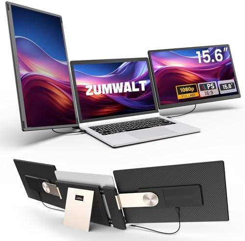 15.6" Laptop Screen Extender, 1080P FHD Detachable Laptop Monitor Extender by ZUMWALTLaptopScreenExtender