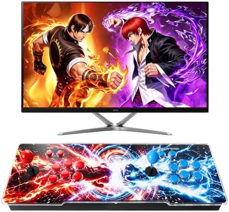 Pandora's Box Retro Arcade Game Console, 29,800 Built-in Games, 1-4 Players, HDMI & VGA Output for 4K TV/PC/Projector, All-in-one Control Console with Extended Shafts, Plug & Play by Unknown