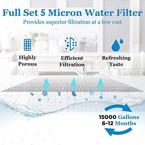 3-Stage Pre-Filter Fit for APEC RO System, Water Filter Replacement Set - Image 5