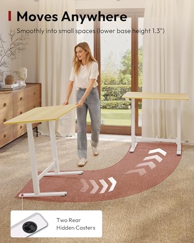 SANODESK 32''x20'' Gas-Spring Lifting Mobile One-Piece Standing Desk - Image 5