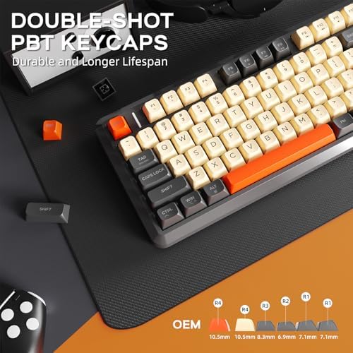 Free wolf M75 Wireless Gaming Keyboard Mechanical Feel Membrane - Dark Grey - Image 7