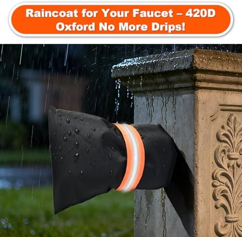 Outdoor Winter Faucet Hose Bib Wall Taps Covers, Black, 2pcs - Image 6