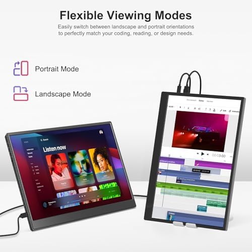 Anyuse 14" FHD USB-C HDMI HDR Portable Monitor - Image 5