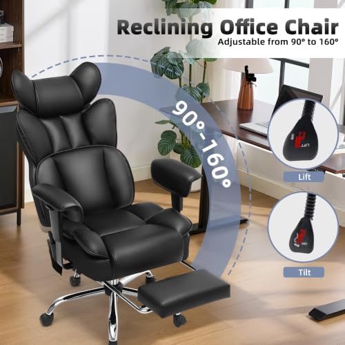 Fizzin Big and Tall Office Chair 500lbs with Massage and Heating Function - Image 5