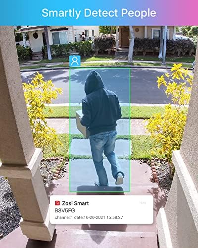ZOSI 5MP 8CH PoE Home Security Camera System, 8X 4MP Metal Cameras, 2TB HDD - Image 6