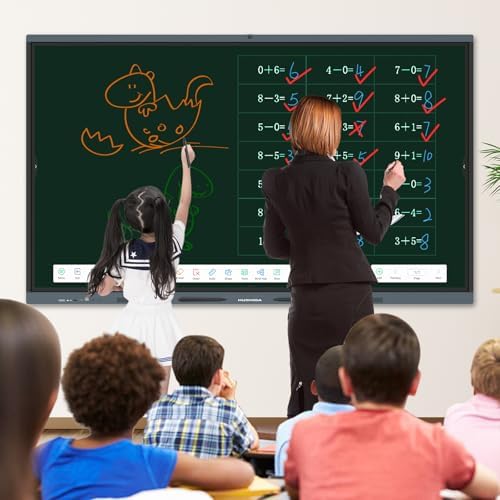 75 Smart Board, 4K UHD Interactive Whiteboard with Android 16 System and 48MP Camera, All in One Digital Whiteboard for Home, Classroom and Business (Wall Mount Included) - Image 5
