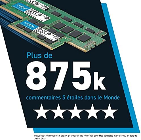 Crucial 16GB Kit (8GB x 2) DDR4 2666 MT/s (PC4-21300) UDIMM 288-Pin Memory - CT2K8G4DFRA266 - Image 3