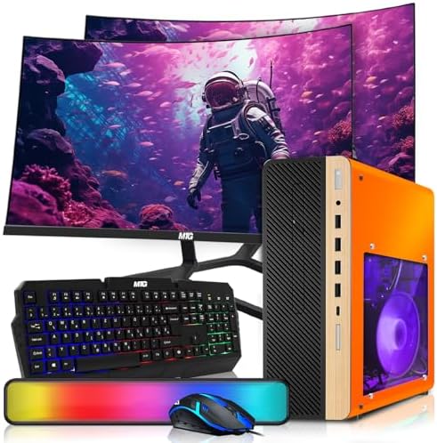 HP Half Light Desktop PC Phoenix Ryzen 3 Pro, 16GB RAM, 512GB SSD, Win 11 by Amazon+Renewed