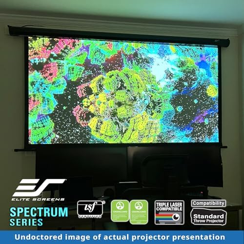 Elite Screens Spectrum RC1 Remote KIT, 142-INCH 16:10 diag Electric Motorized Projector Screen Home Movie Theater 8K/4K Ultra HD Ready Projection, ELECTRIC142X2 - Image 5