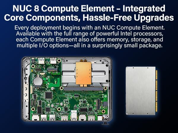 Intel NUC Pro Chassis Element mini pc，Built-in NUC 8 Compute Element, Core i5-8365U, 8GB RAM, 256GB SSD, Intel vPro Platform, Win 11 Pro, Dual GbE, 2×HDMI, WiFi 5, BT 5.1, Industrial/Business computer - Image 6